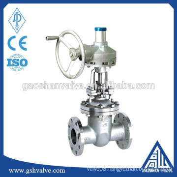 Stainless steel flange type wedge gate valve gear operated